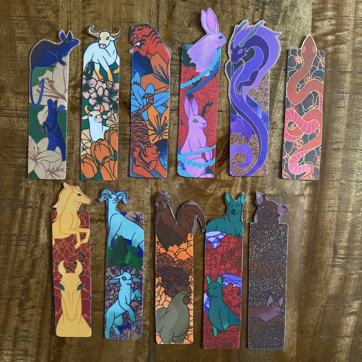 B-Grade Chinese Zodiac Bookmarks
