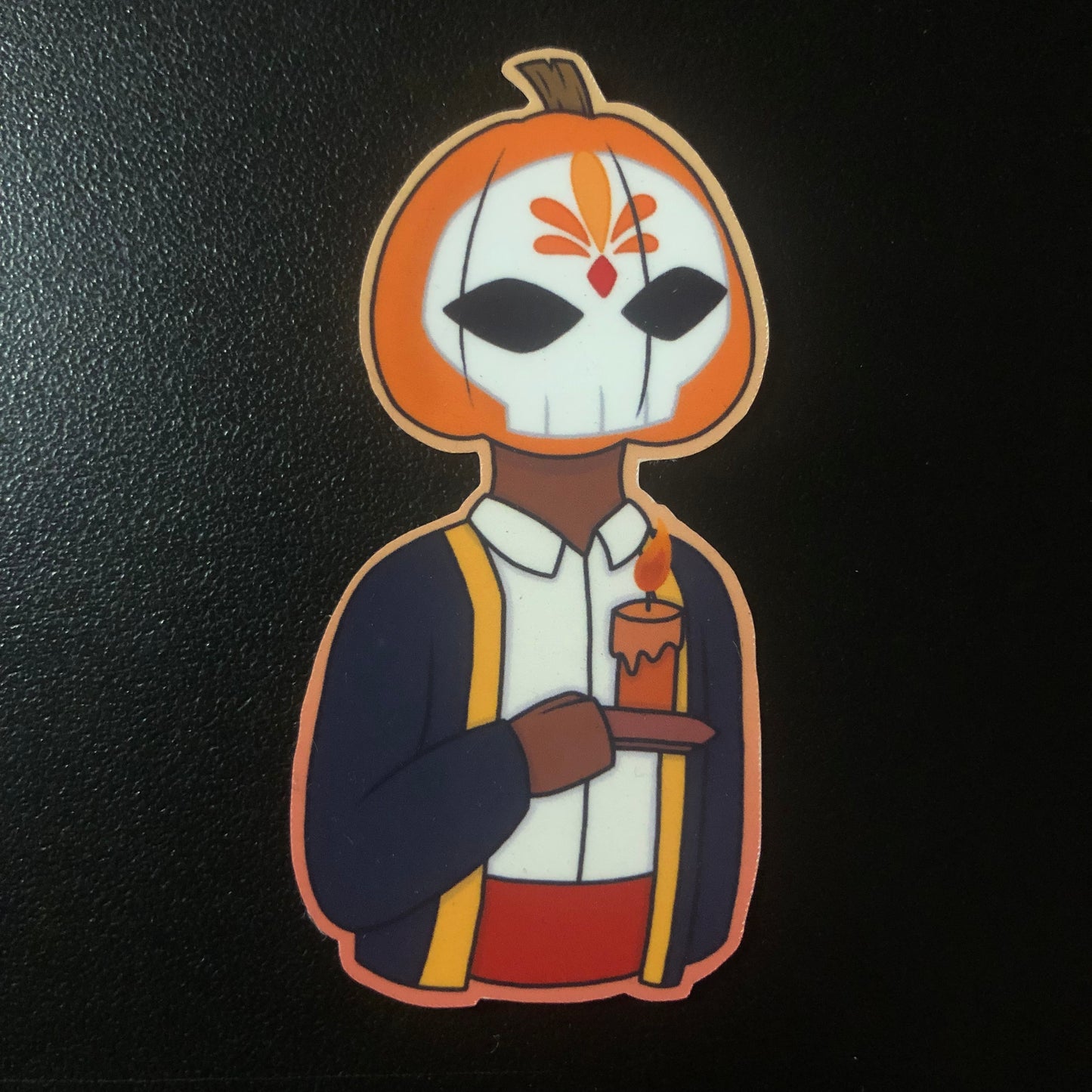 Painted Pumpkin Head Stickers