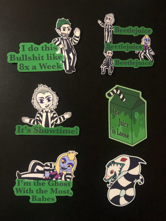 Beetlejuice Stickers