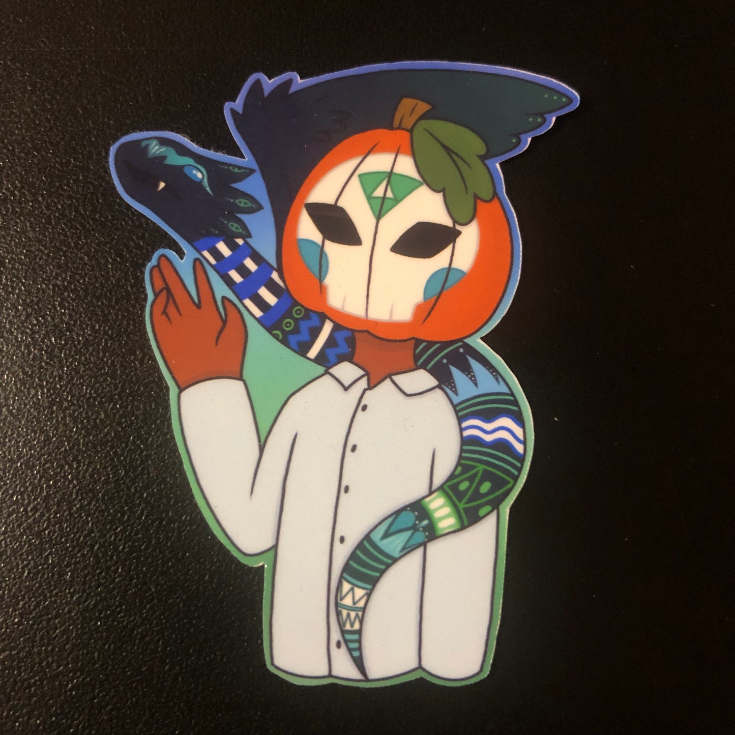 Painted Pumpkin Head Stickers