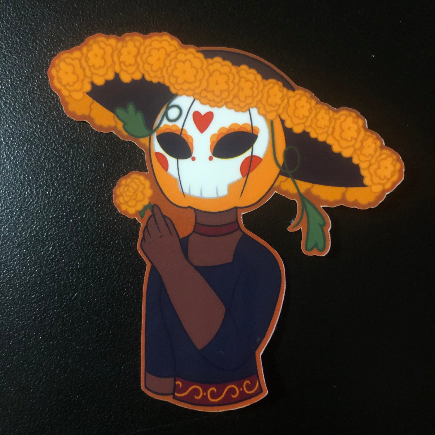 Painted Pumpkin Head Stickers