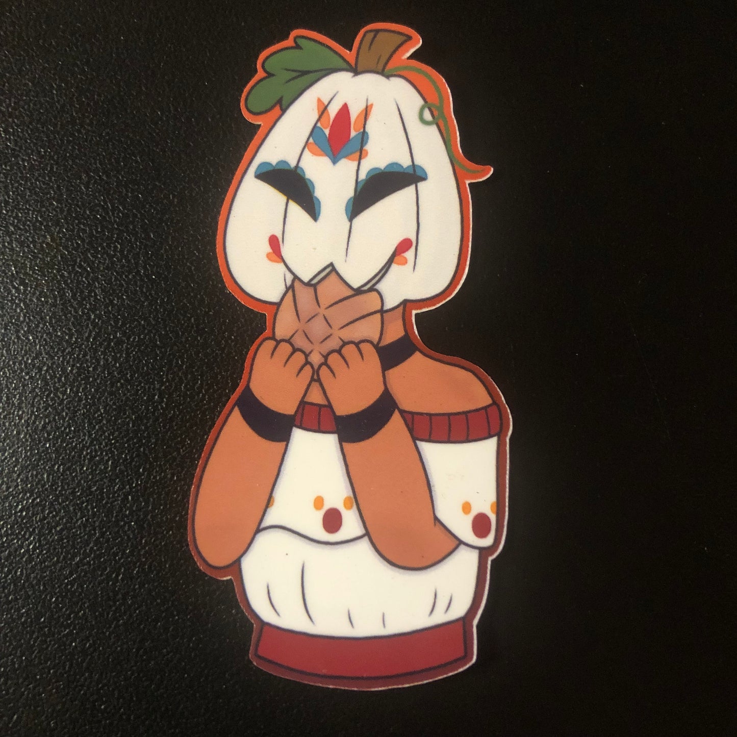 Painted Pumpkin Head Stickers