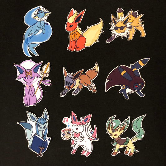 DND Eeveelution Stickers