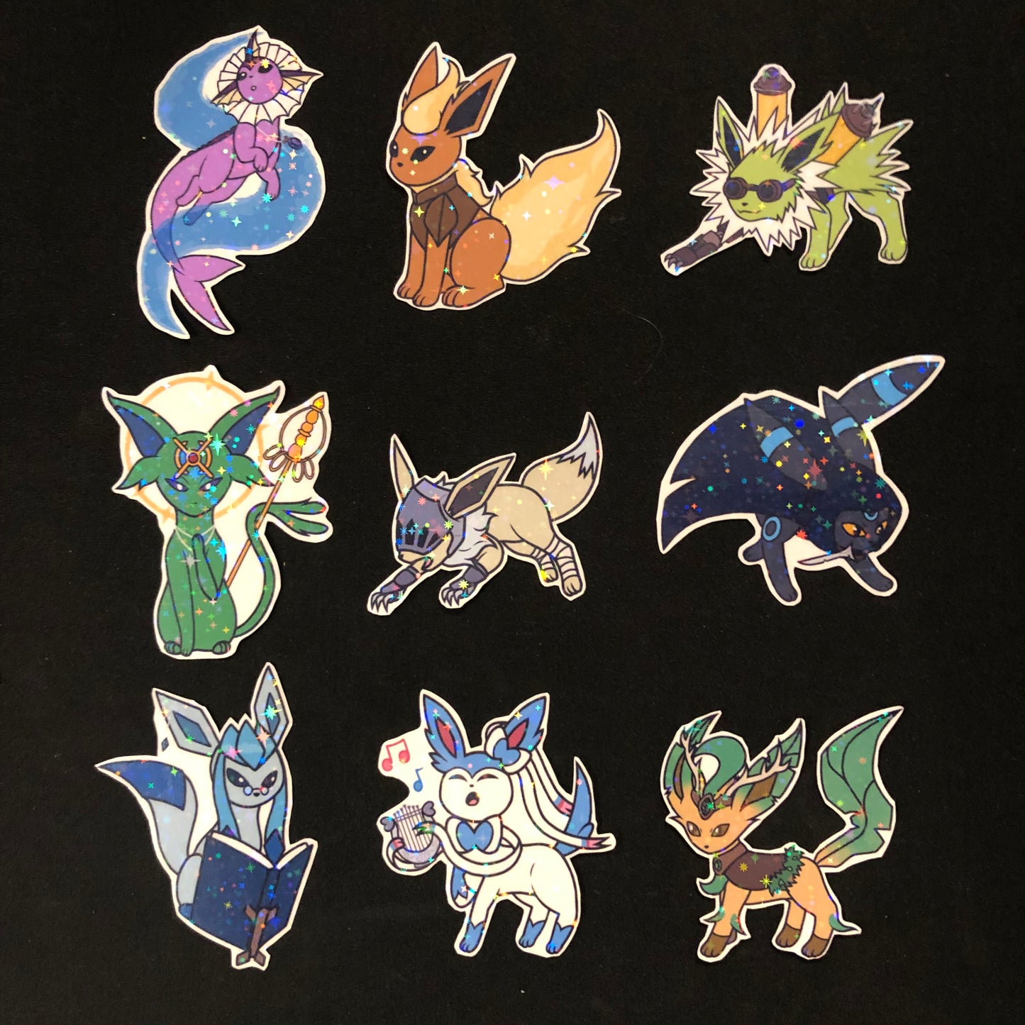 DND Eeveelution Stickers