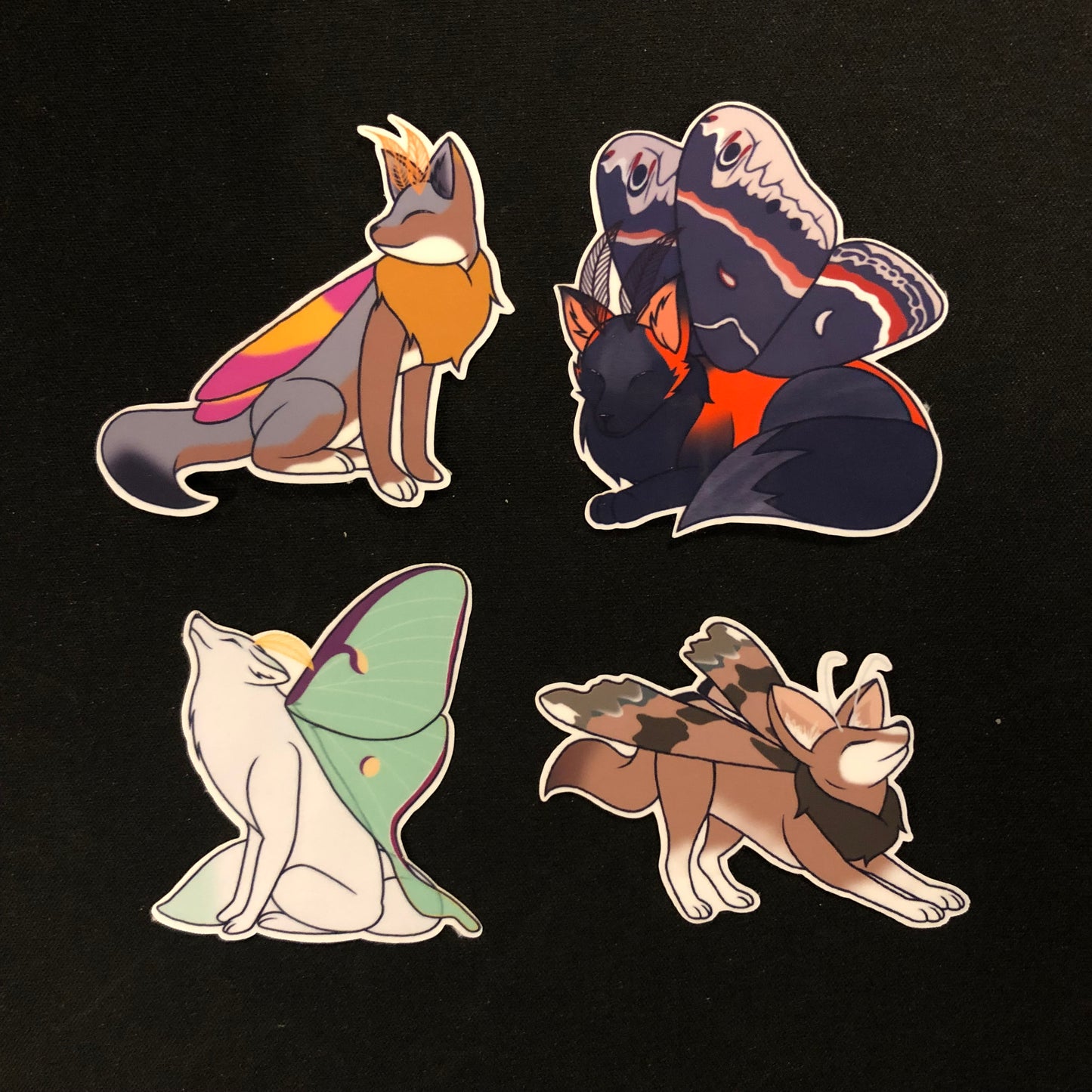 Fox Moth Stickers