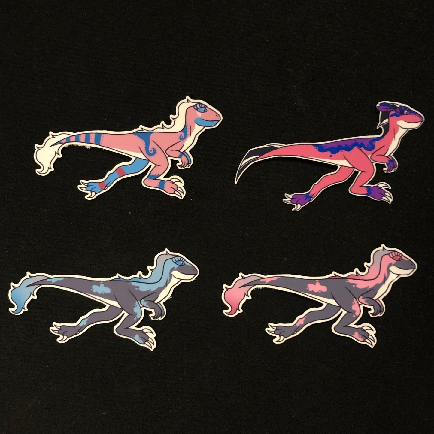 Pride Velociraptor Stickers