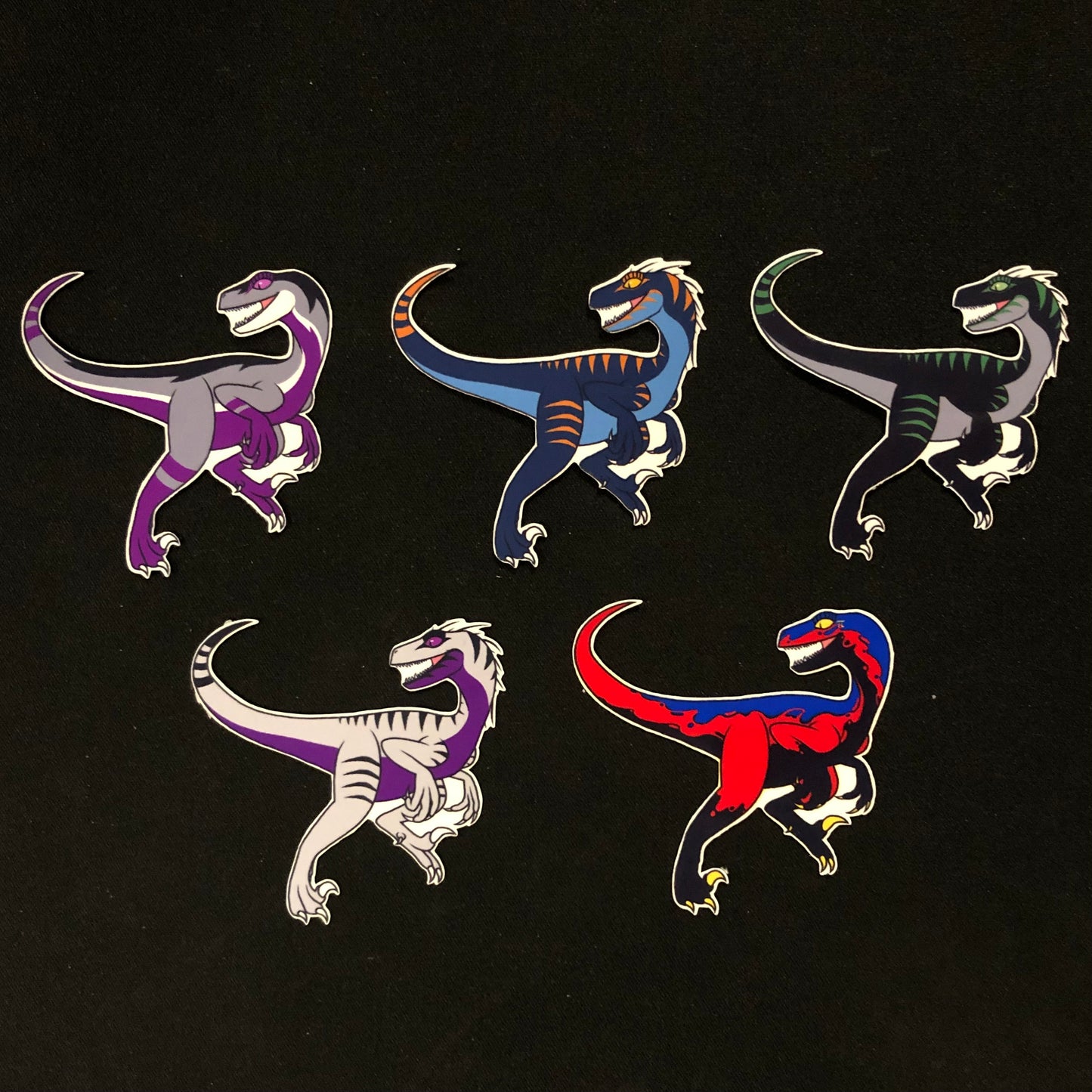 Pride Velociraptor Stickers