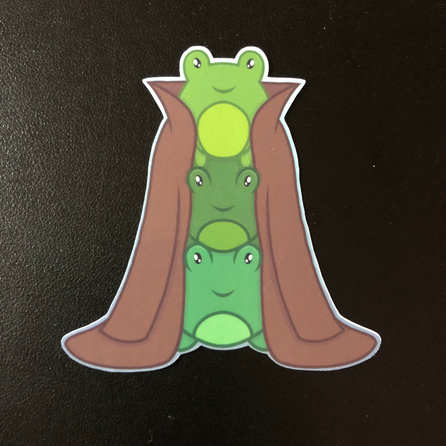 Frogs in a Coat Stickers